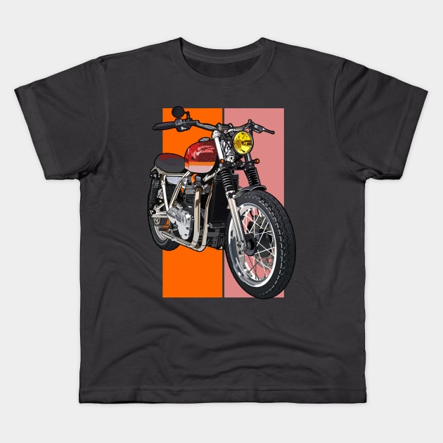 Motocicleta Kids T-Shirt by Akira31